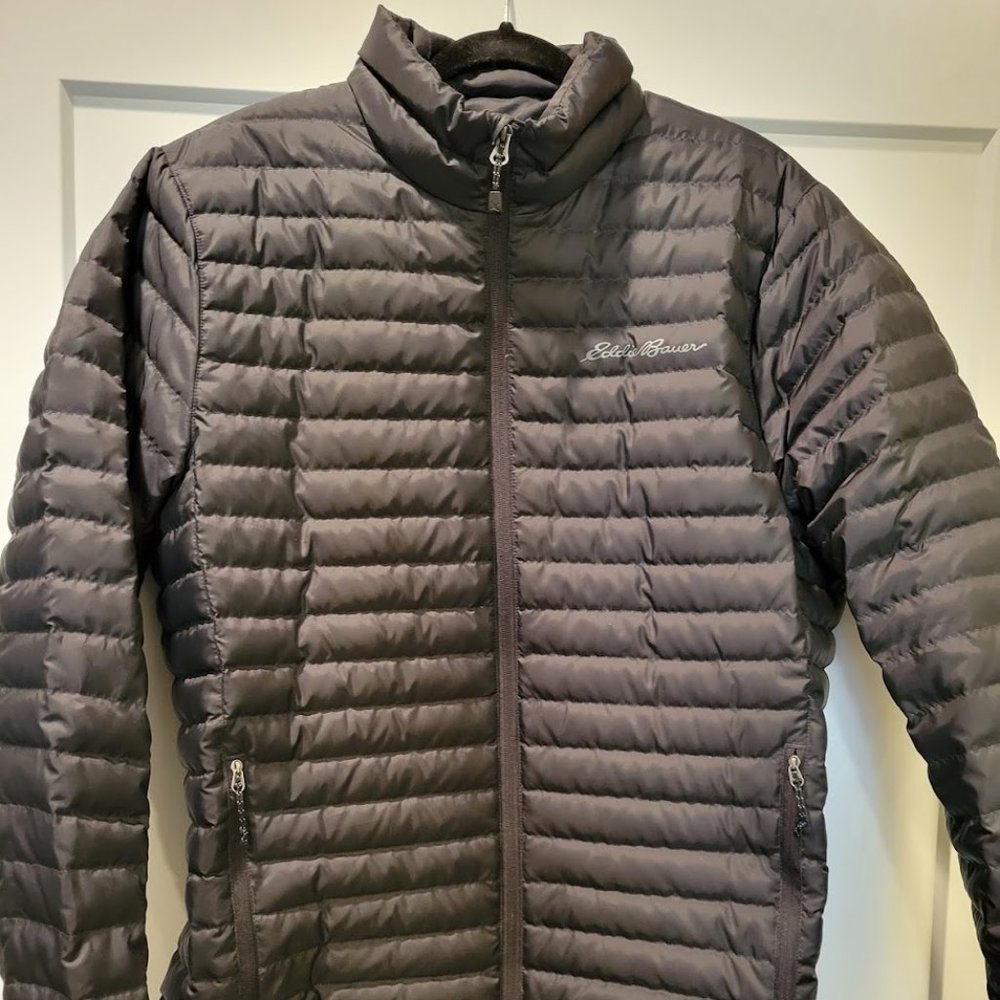 EDDIE BAUER JACKET - MENS GRAY LARGE